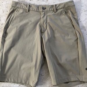 Lululemon Mens Shorts Khaki Size 34 Athleisure